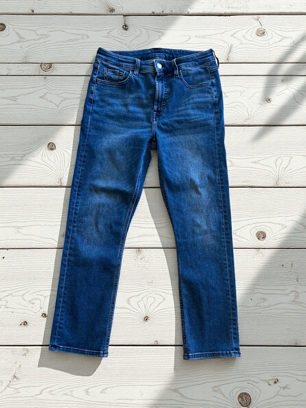 Straight-Leg Stretch Jen7 Jeans